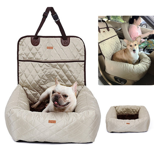 Dog Car Seat Travel Bed for Small Medium Dogs