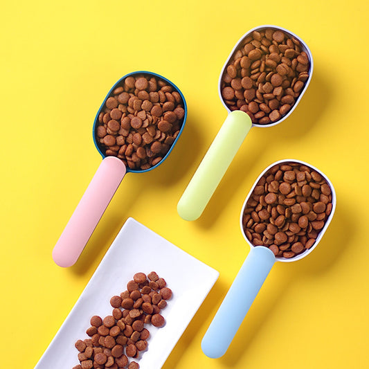 Multifunctional Dog Food Spoon with Sealed Bag Clip