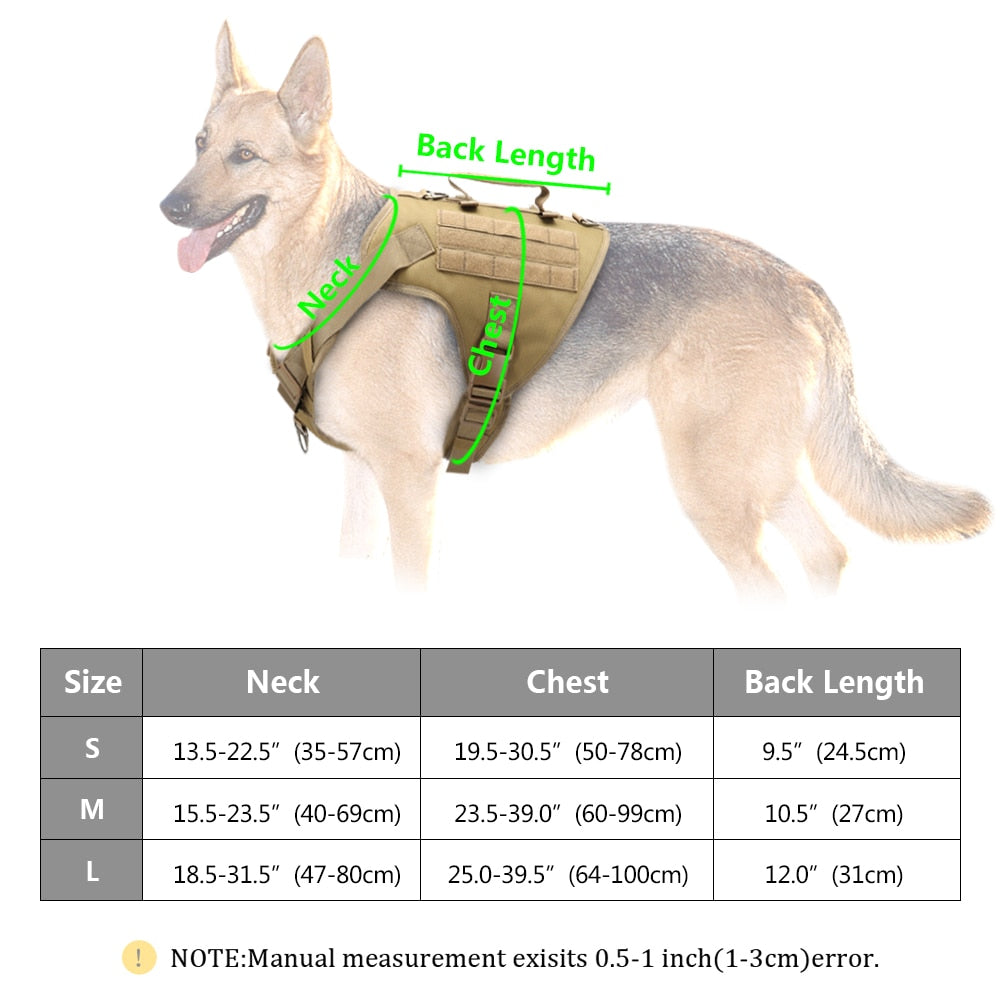 Harness Military Training German Shepherd Dog - PET ARTIST