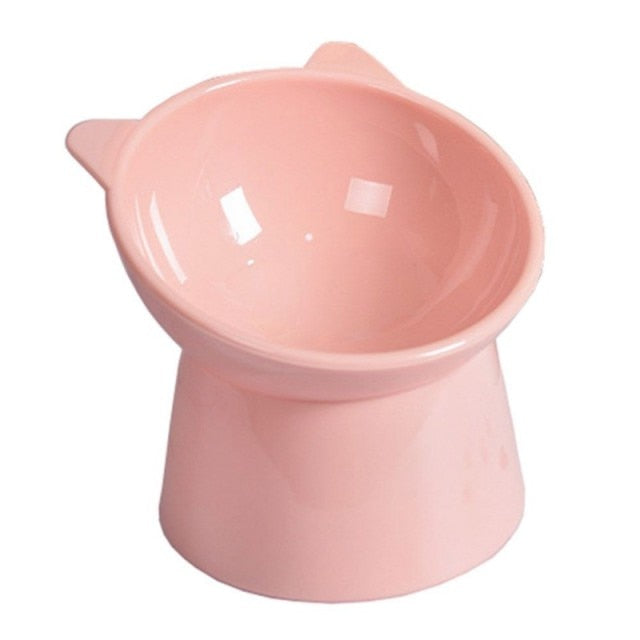 45°Neck Protector Cat High Food Bowl