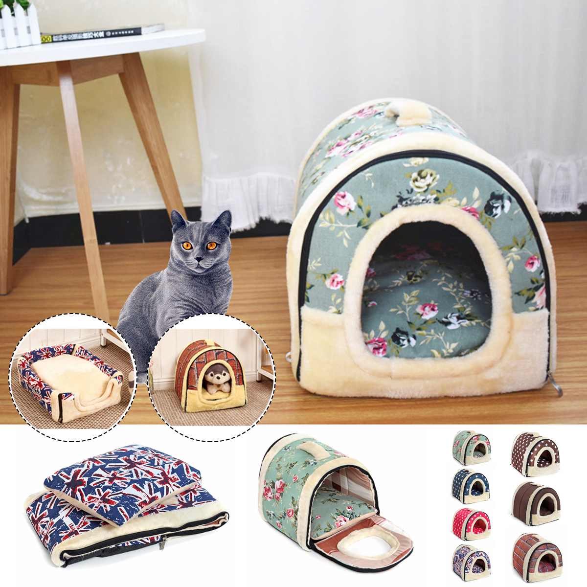 Cat Bed House 2 in 1