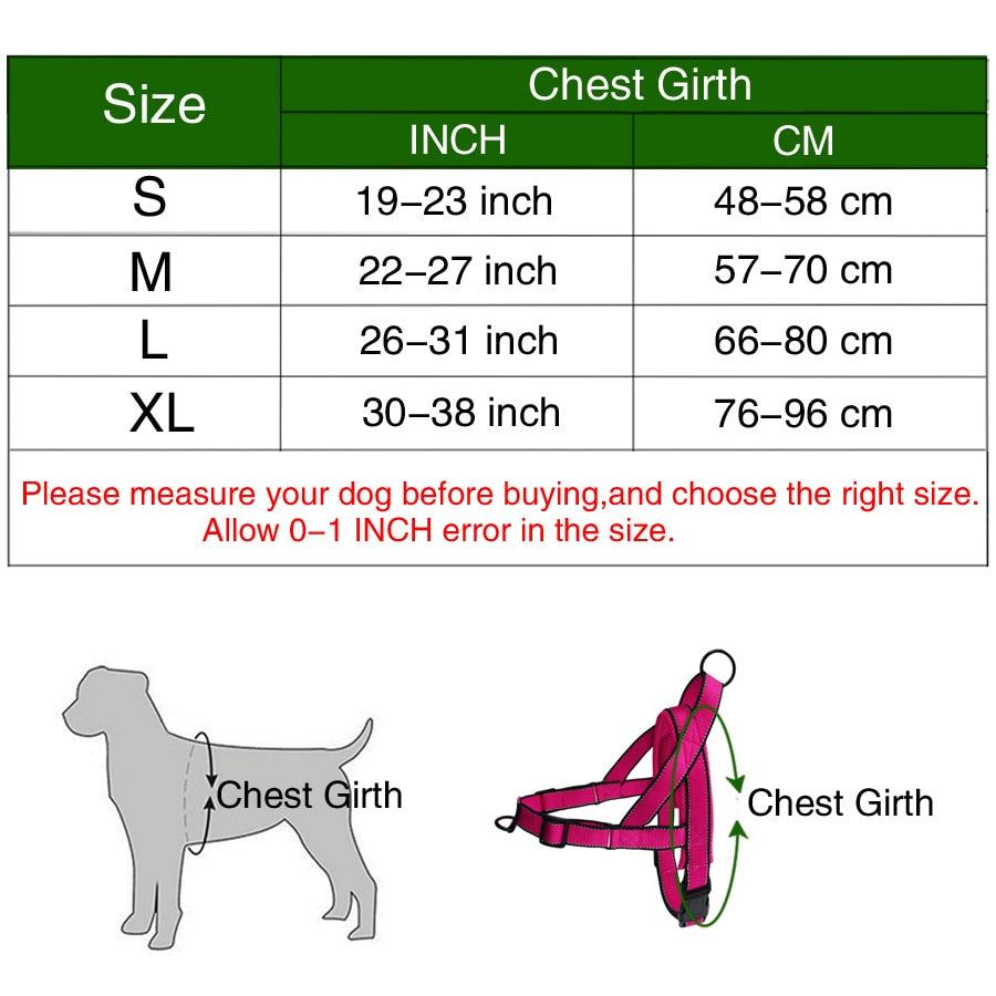 Adjustable Medium Large Dog Walking Harness - DogFad