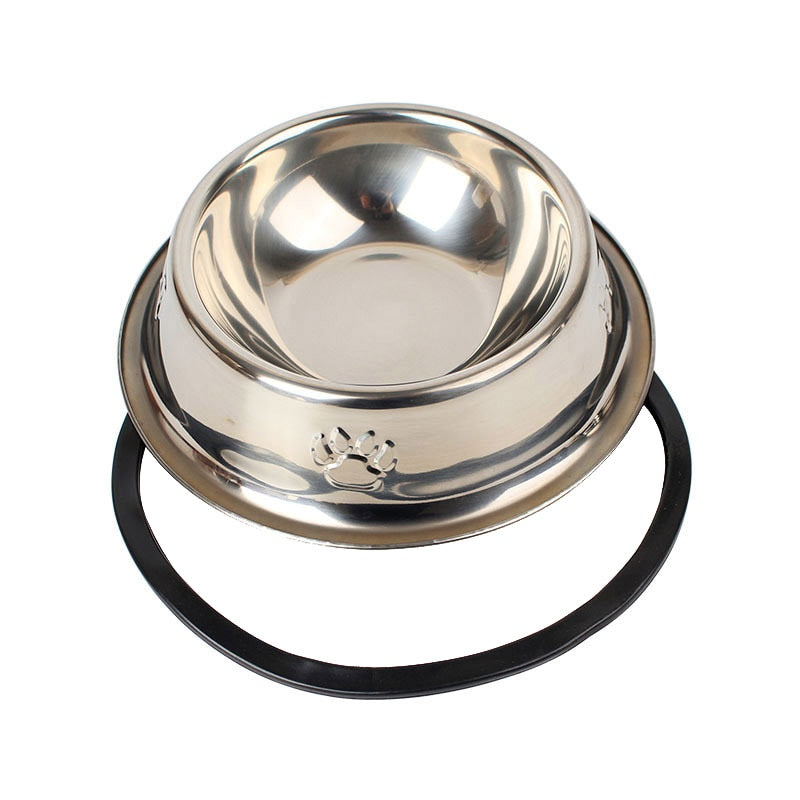 Stainless Steel Dog Food Bowl - PAWSTRIP