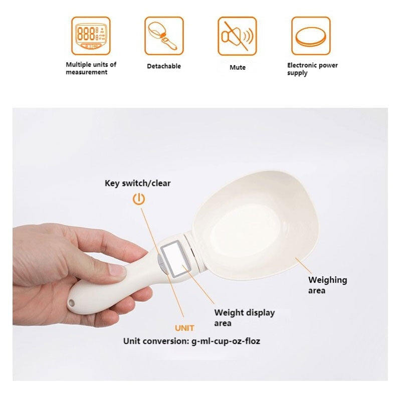 Pet Food Scale Electronic Measuring Spoon