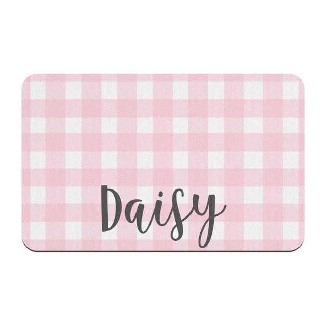 Waterproof Pet Placemat - Personalized Name