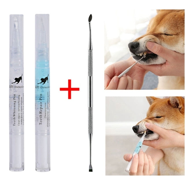 Dog Cat Teeth Cleaning Pen 5 ml - set