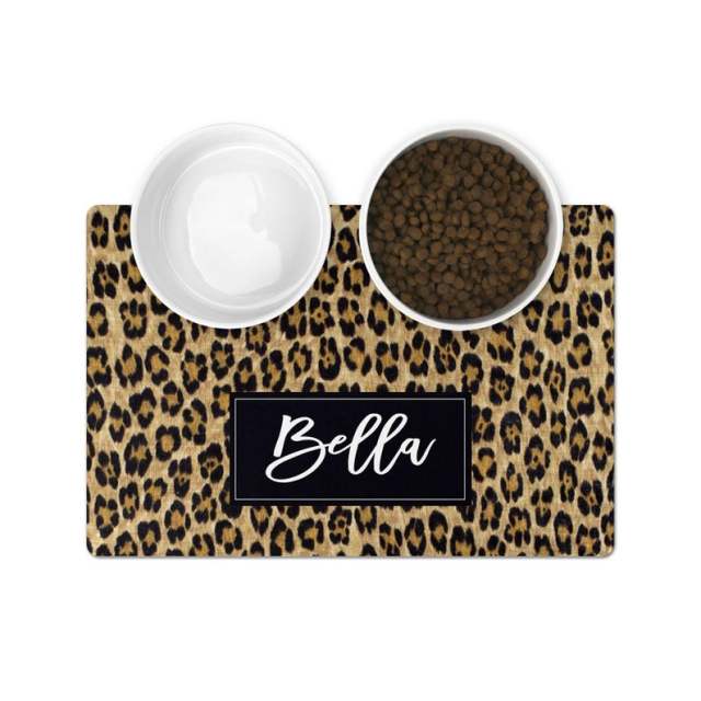 Waterproof Pet Placemat - Personalized Name