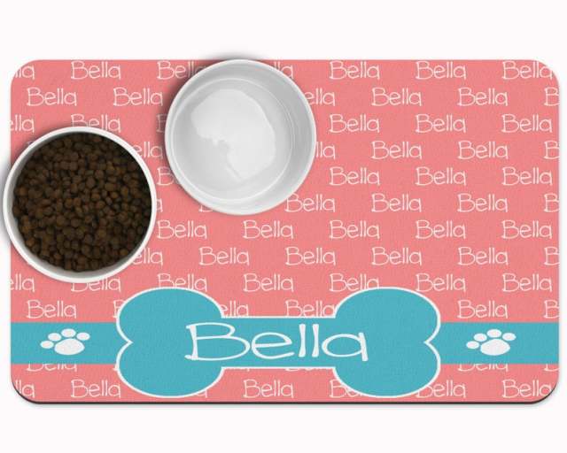 Waterproof Pet Placemat - Personalized Name