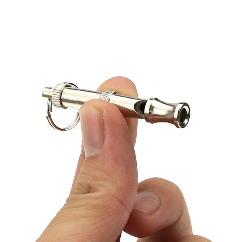 Long Brass Adjustable Whistle Pet