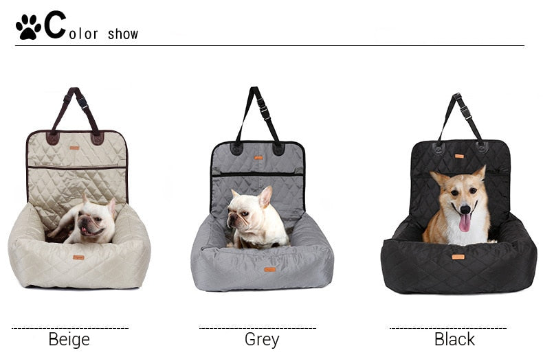 Dog Car Seat Travel Bed for Small Medium Dogs