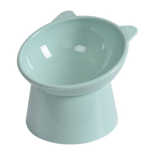 45°Neck Protector Cat High Food Bowl