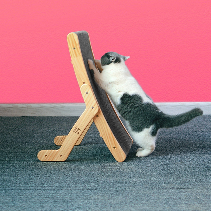 Wooden Cat Scratcher