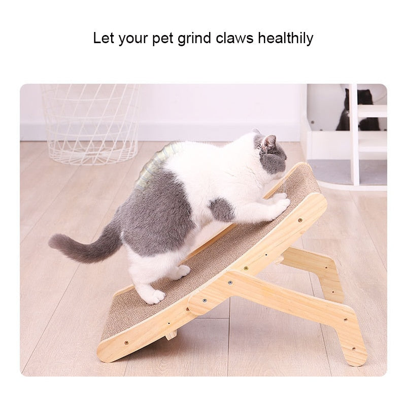 Wooden Cat Scratcher