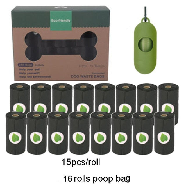 Dog Poop Rolls Bags - Biodegradable Compostable and Eco Friendly