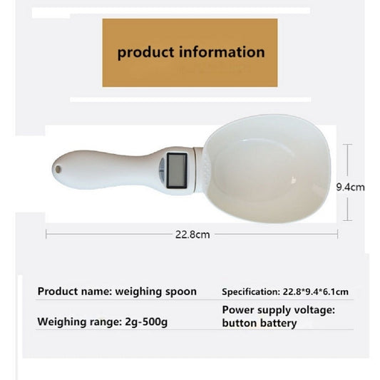 Pet Food Scale Electronic Measuring Spoon