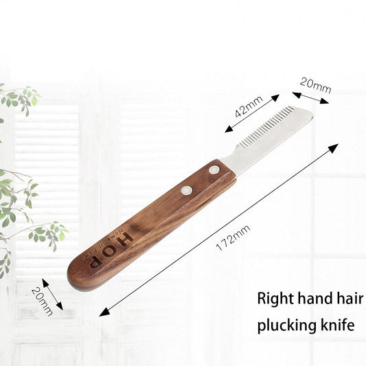 Stainless Steel Wooden Handle Hair Care