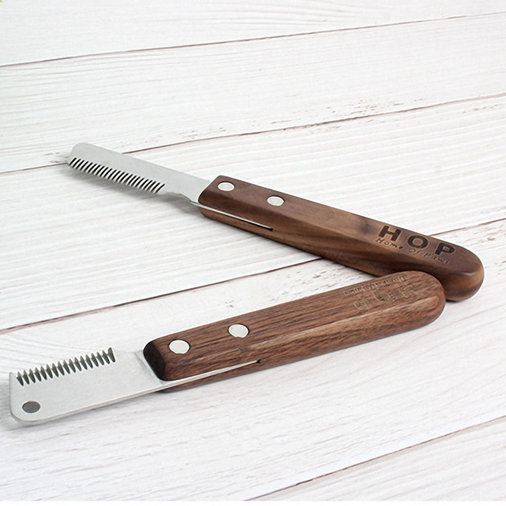 Stainless Steel Wooden Handle Hair Care