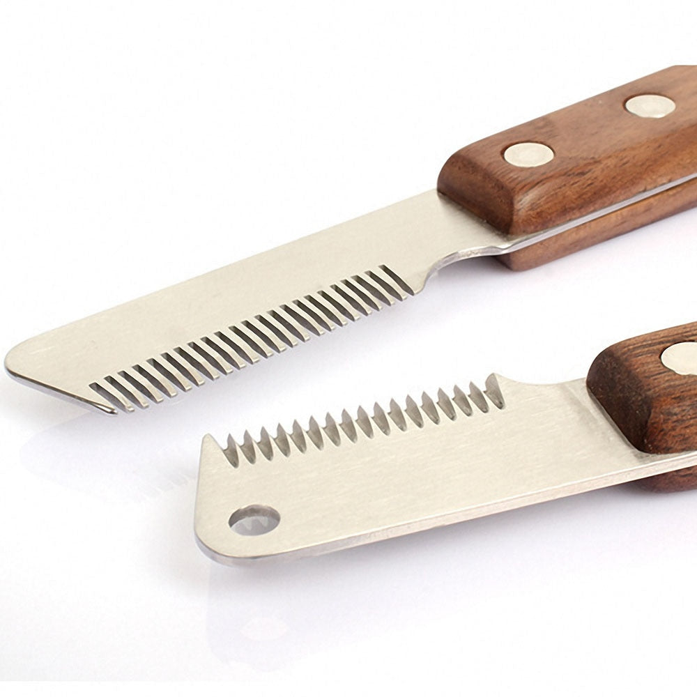 Stainless Steel Wooden Handle Hair Care