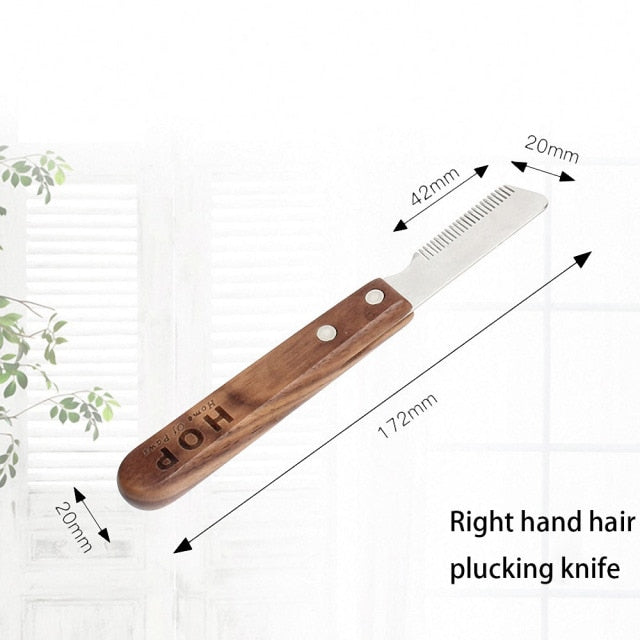 Stainless Steel Wooden Handle Hair Care
